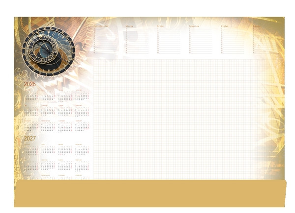 Kalendarz -planer A2 z listwą T-1-A2-4 Zegar Michalczyk i Prokop